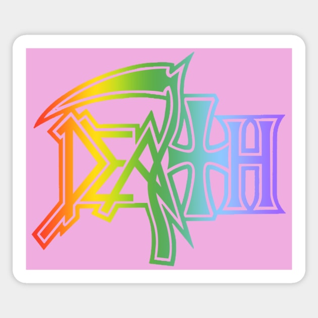 Death logo in baby colors Sticker by MarceloMoretti90